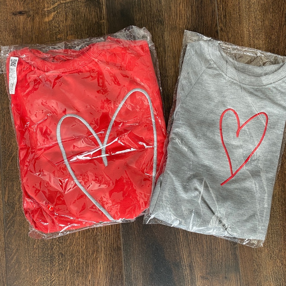 Mommy & Me Heart Sweatshirts